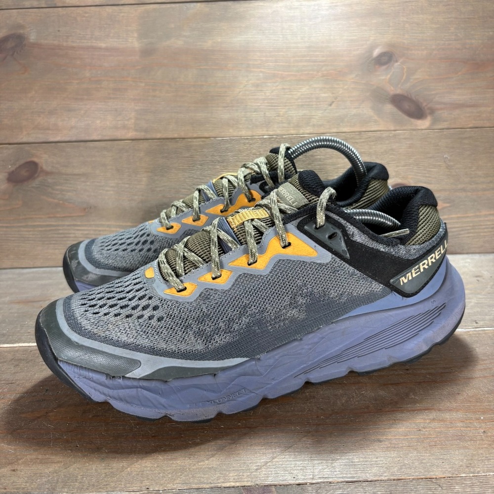 Merrell Nova 4 Mens size 8 shoes Gray Mesh Trail Running sneakers
